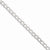 14K White Gold Semi-Solid Curb Link Chain Bracelet