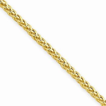 14K Yellow Gold Wheat Chain