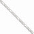 14K White Gold Semi-Solid Figaro Chain