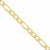 14K Yellow Gold Semi-Solid Figaro Chain