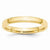 14k Yellow Gold 3mm Bevel Edge Comfort Fit Wedding Band