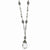 Black-plated Glass Beads Necklace