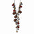 Black-plated Hematite & Brown Glass & Beads Necklace