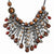 Black-plated Hematite & Brown Glass & Beads Necklace