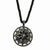 Black-plated Smokey & Black Crystal Necklace