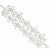 Silver-tone Double Row Flower Bracelet Bracelet