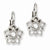 Silver-tone Crystal Leverback Earrings