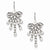 Silver-tone Clear Crystal Ch&elier Earrings