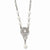 Silver-tone Simulated Pearl & Crystal Necklace