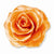 Lacquer Dipped Orange Adjustable Rose Ring