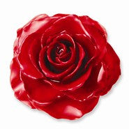 Lacquer Dipped Red Adjustable Rose Ring