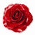 Lacquer Dipped Red Adjustable Rose Ring