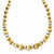 Gold-tone & Silver-tone Clear Epoxy Stones Necklace