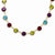 Gold-tone Multicolor Crystal Necklace