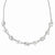 Silver-tone Clear Epoxy Stones Necklace