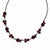 Silver-tone Red Crystal Necklace