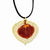 24K Gold, Iridescent Copper Dipped Double Aspen Leaf Necklace