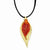 24K Gold, Iridescent Copper Dipped Double Evergreen Leaf Necklace