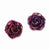 Lacquer Dipped Lilac Rose Post Earrings