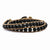 Onyx Beads Leather Cord Multi Wrap Bracelet