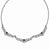 Silver-Tone Blue & Clear Crystal Necklace