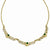 Gold-Tone Green, Clear Glassext Link Necklace