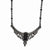 Black-Plated Glass & Black Acrylic Necklace