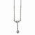 Silver-Tone Clear Glass Necklace