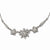 Silver-Tone Clear Glass Snowflake Necklace