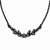 Black-Plated Black Crystal Necklace