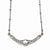 Silver-Tone Clear Glass Necklace