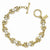 Gold-ToneClear Crystal Toggle Bracelet