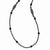 Black-Plated Black Glass Necklace