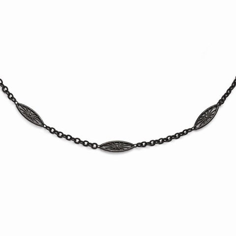 Black-Plated Necklace