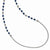 Silver-Tone Blue Glass & Alloy Bead Necklace