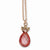 Rose-tone Rose & Lt. Colorado Epoxy Stones Necklace