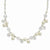 Silver-tone Simulated Pearl & Glass Crystal Necklace