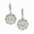 Silver-tone Crystal Drop Leverback Earrings