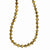 Brass-tone Light Colorado & Brown Glass Beads Necklace