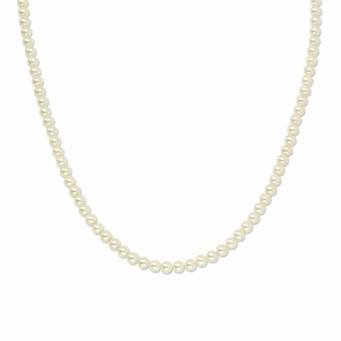 Gold-tone Cultura Glass Pearl Necklace