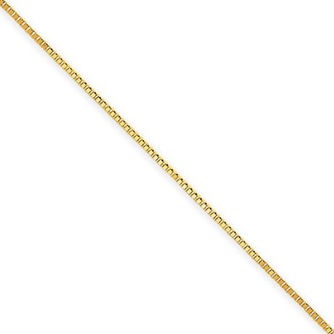 14K Yellow Gold Box Chain Bracelet