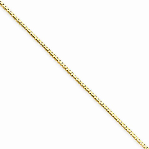 14K Yellow Gold Box Chain Bracelet