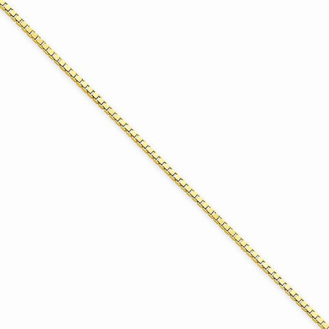 14K Yellow Gold Box Chain Bracelet