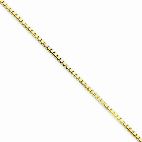 14K Yellow Gold Box Chain Bracelet