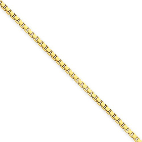 14K Yellow Gold Box Chain Bracelet