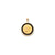 14k Gold 1/4oz Mounted Panda Coin Polished Open-Backed Onyx Bezel Pendant, Pendants for Necklace