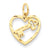 14k Gold Heart & Key Charm hide-image