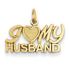 14k Gold I (Heart) My Husband Charm hide-image