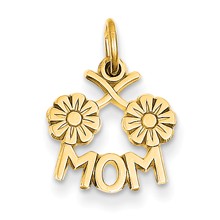 14k Gold Mom Charm hide-image