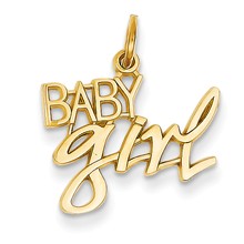 14k Gold Baby Girl Charm hide-image